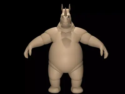 Rhino Character 3D model