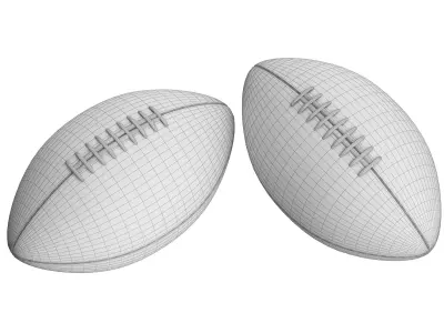 Rugby Low-poly 3D model