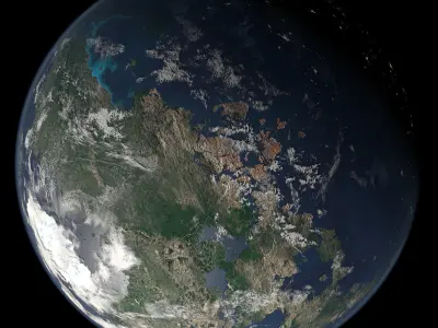 Terran Planet 05 Free 3D model