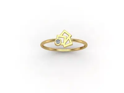 gold ring pint model 3d stl 3D print model purchase
