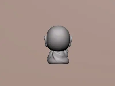 Baby Buddha little monk 3D print model