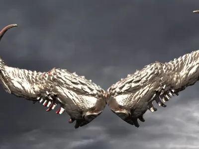 Dragon Lord Horns 3D model