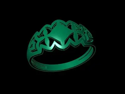 Woman Rings 3D 3D print model