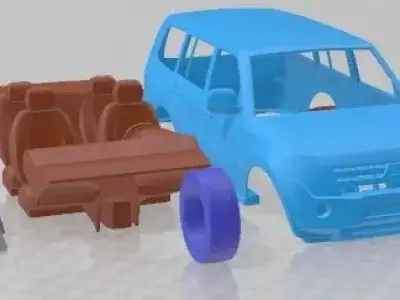 Mitsubishi Pajero 2008 Printable Car 3D print model
