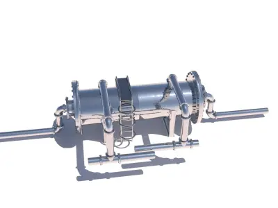 Refinery Heat Exchanger 01 3D model