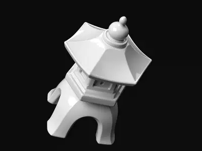 Toro Japanese Lantern 3D print model