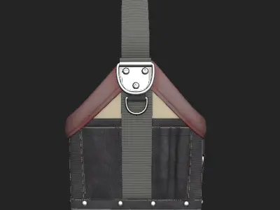 Heavy Duty Tool Bag  Veto Pro Pac Style  Game Ready 3D Model Low-poly 3D model