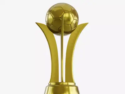 Brass Football Cup 3D model