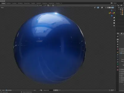 Car paint material Blender 3D model