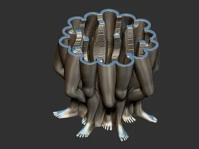 Legs Pot design 3D print model