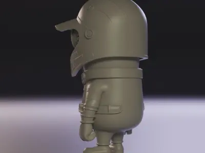 Minions car racer 3D print model