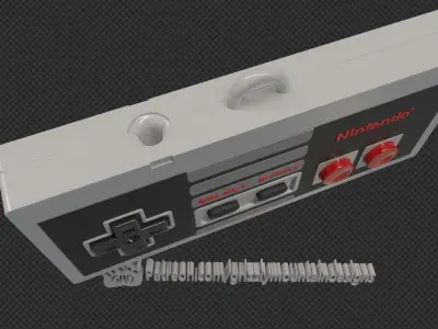 Nes Nintendo Controller Christmas Ornament 3D print model