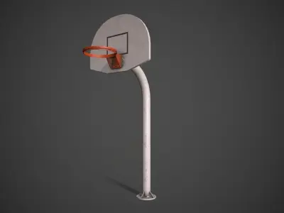 Basketball Hoop Low-poly 3D model