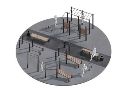 Workout Space 3D model