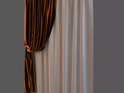 One Sided Yellow Cloth Free 3D model