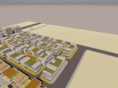 Office Building  - Green Intelligence Tower 3D model