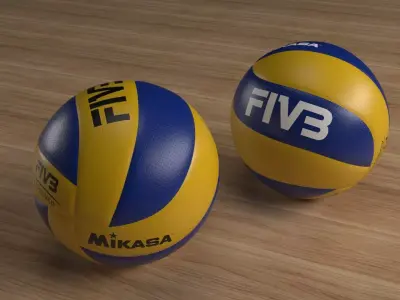 Volleyball FIVB 300 PBR 3D model