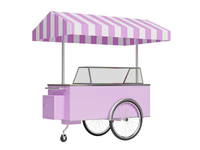ice cream cart 3D model