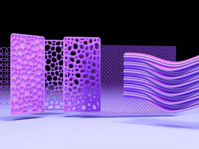 3D Architectural Panels SET 3D model