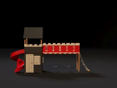 children playhouse pirates 3D model