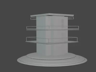 building tall tower 3D model