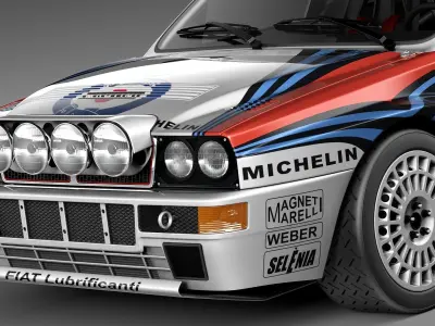Lancia Delta HF Integrale Rally 3D model