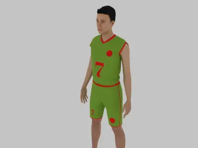 Basketball Player Low-poly 3D model purchase