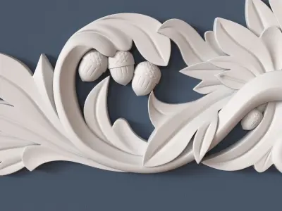 Decorative Onlay 3D model 2