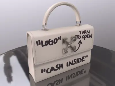 Woman Handbag Louis Vuitton Low-poly 3D model