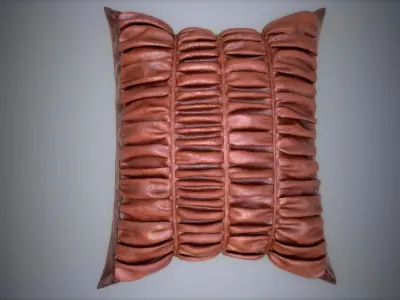 Pillow chocolate with ruffles 3D model