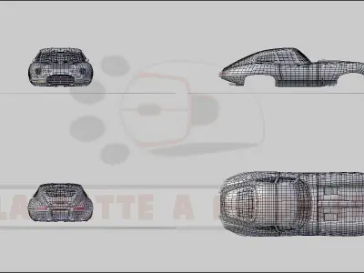 Jaguar E-Type LPAM 3D model