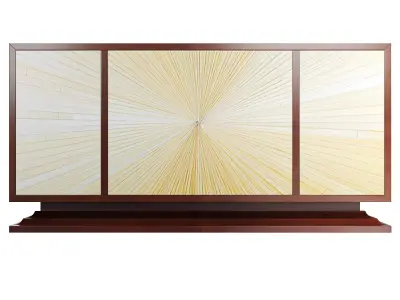 Art Deco Chest with Sunburst Front Panels 3D model