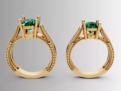 wedding rings007 3D print model