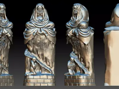 Bodhidharma meditates  3D print model