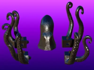 Octopus Mug Hanger or holder 3D print model