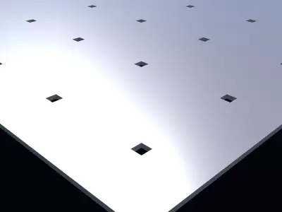 Perforated panel with 1 percent opening 25O107 3D model