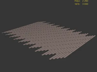  Wood Floor Oak Brayton WWL 3D model
