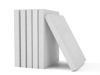 encyclopedia of assouline coffetable books travel blue 3D model