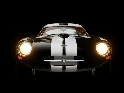 Jaguar Eagle car Low-poly 3D model