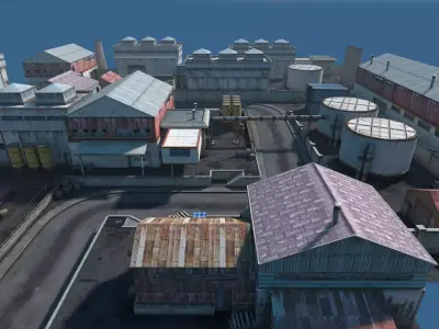 Industrial Environment Map Free 3D model