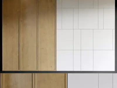 Decorative wall panel 3D model