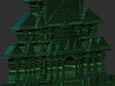 Ram Mandir 2d model 3D print model