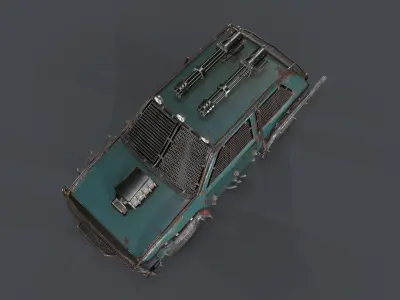 Apocalypse Vehicle  Low-poly 3D model