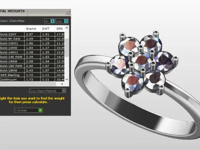 Ladies RIng Elegant 3D print model