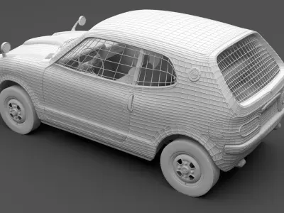 1970 Honda Z Sport Coupe 3D model