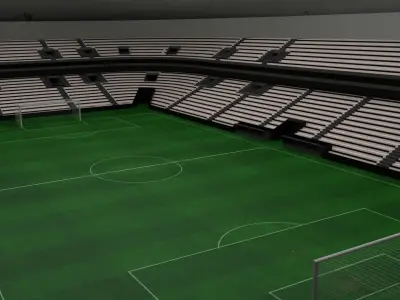 Football Stadium Low-poly 3D model 13