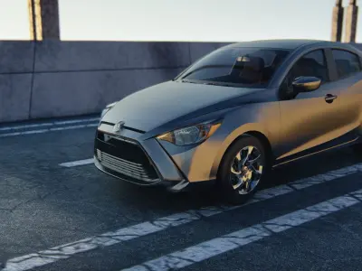 Toyota Yaris sedan 2016 3D model