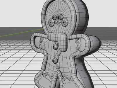 Gengerbread Low-poly 3D model