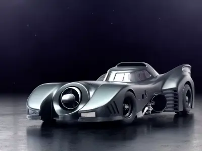 Batmobile 1989 3D model