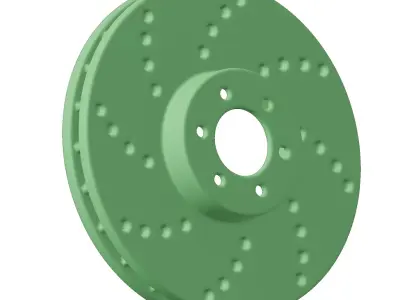Plastic Premium Car Disc Brake Toy 3D model